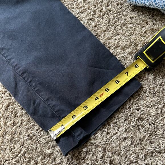 Hugo Boss Stretch Chino Pants Men's 36 Navy Blue Cotton Causal Business Outdoor - Picture 6 of 12